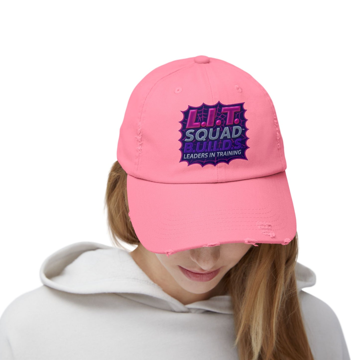 L.I.T. SQUAD B.U.I.L.D.S. Leaders In Training™ Distressed Cap