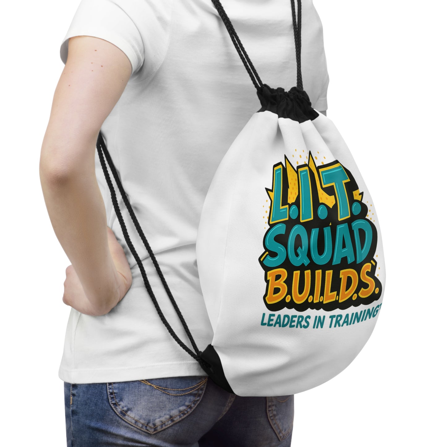 L.I.T. SQUAD B.U.I.L.D.S. Leaders in Training™ Drawstring Backpack