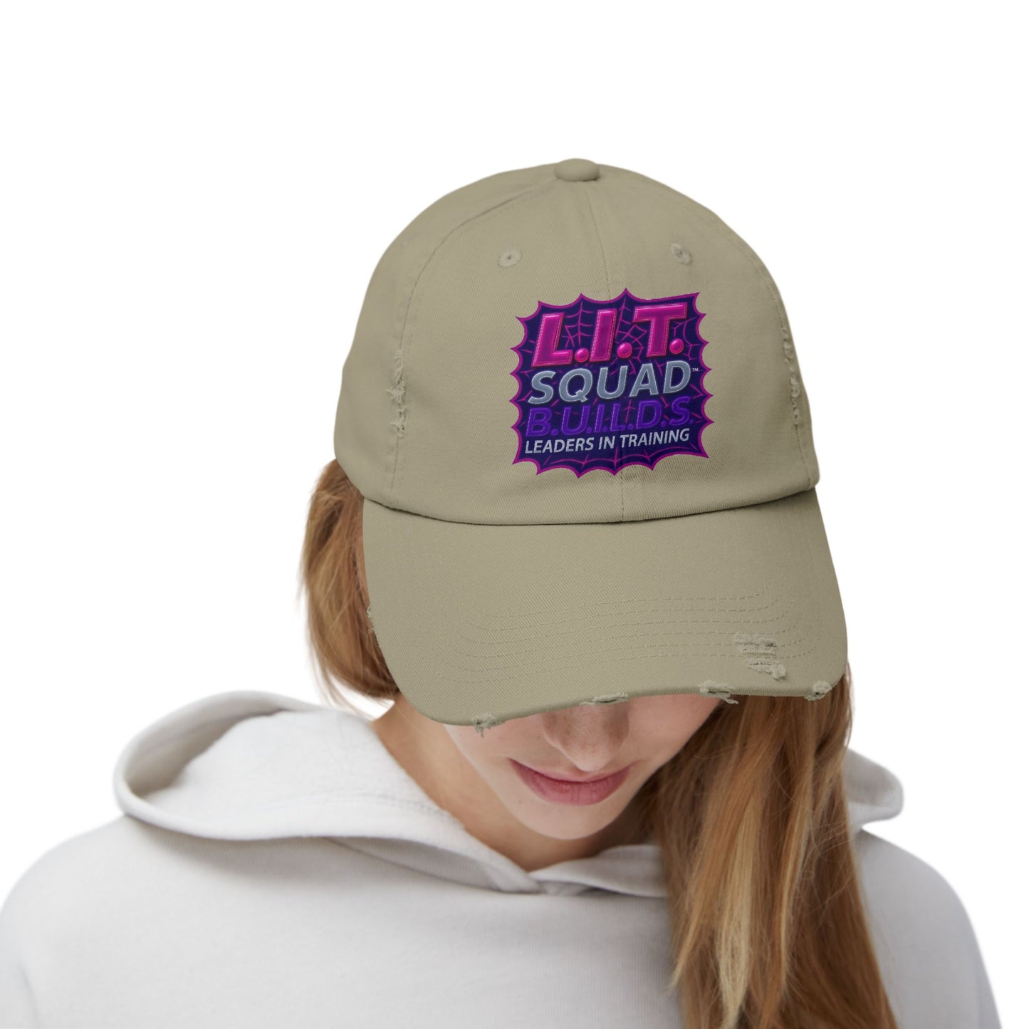 L.I.T. SQUAD B.U.I.L.D.S. Leaders In Training™ Distressed Cap