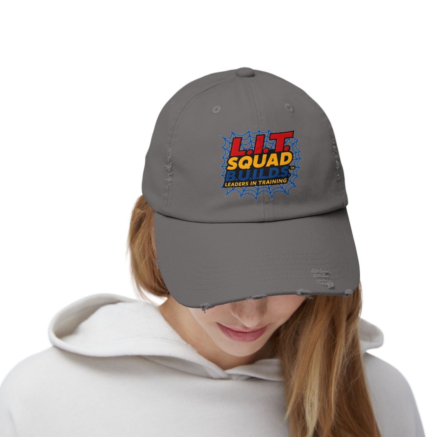 L.I.T. SQUAD B.U.I.L.D.S. Leaders In Training™ Distressed Cap