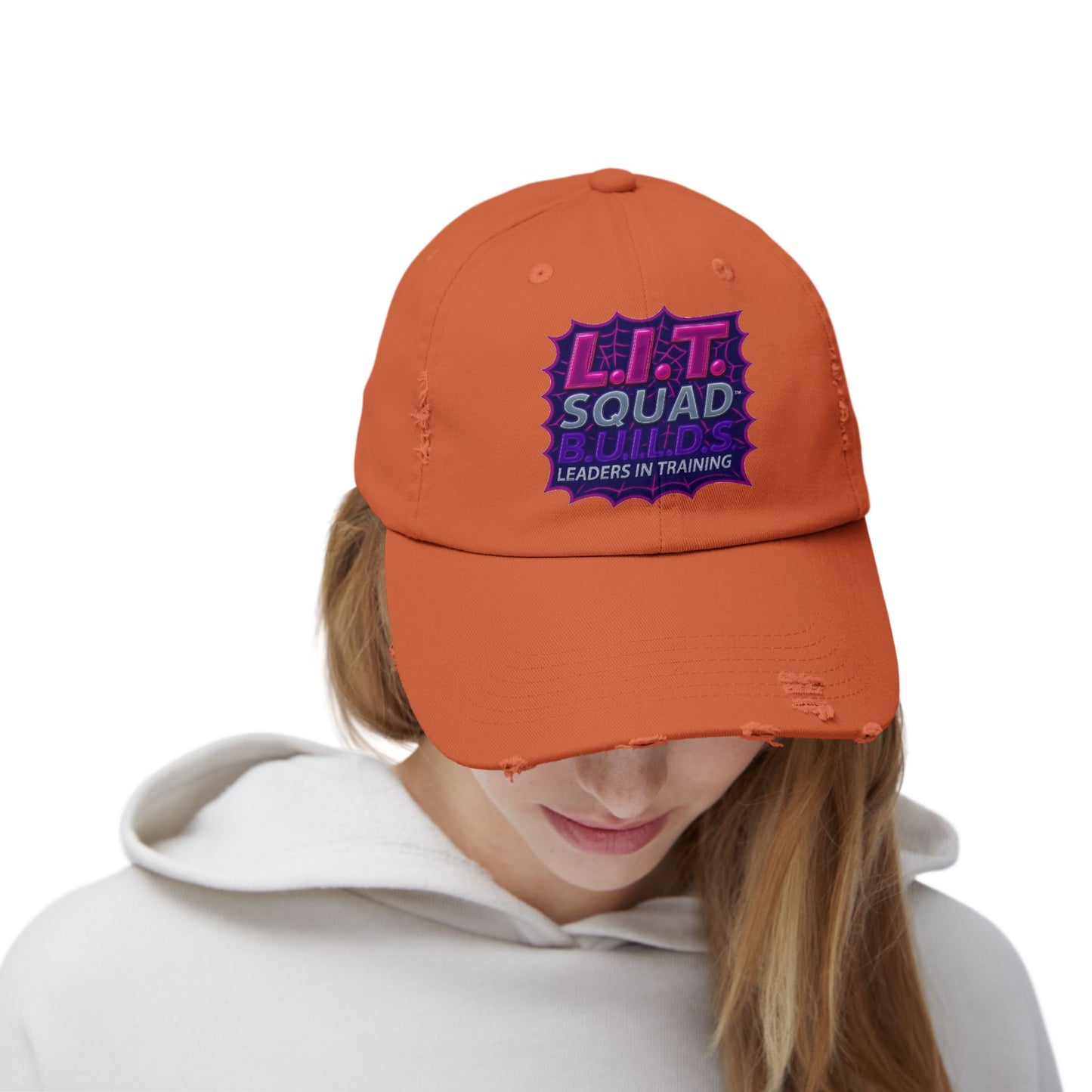 L.I.T. SQUAD B.U.I.L.D.S. Leaders In Training™ Distressed Cap
