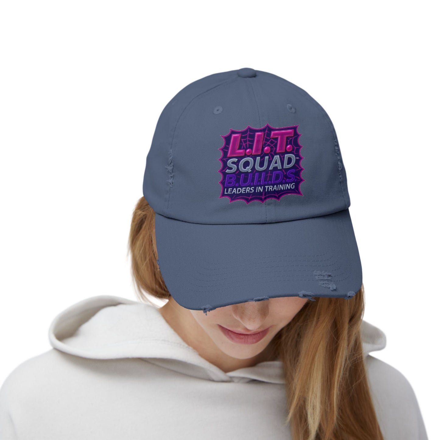 L.I.T. SQUAD B.U.I.L.D.S. Leaders In Training™ Distressed Cap
