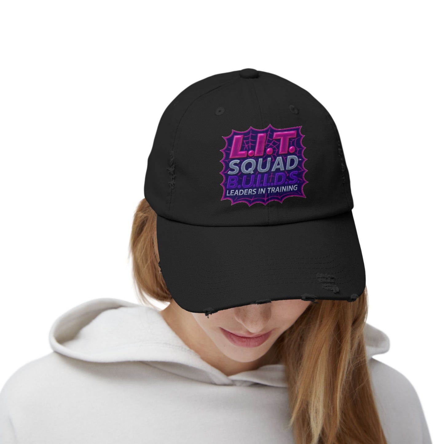 L.I.T. SQUAD B.U.I.L.D.S. Leaders In Training™ Distressed Cap