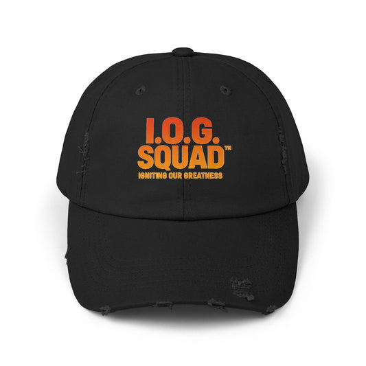 I.O.G. SQUAD Igniting Our Greatness™ Distressed Baseball Cap
